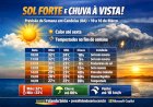 Candeias ☀️ Calor intenso e chuva no fim de semana