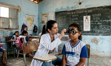 Candeias distribui óculos para poucos enquanto maioria segue sem enxergar o abandono na educação