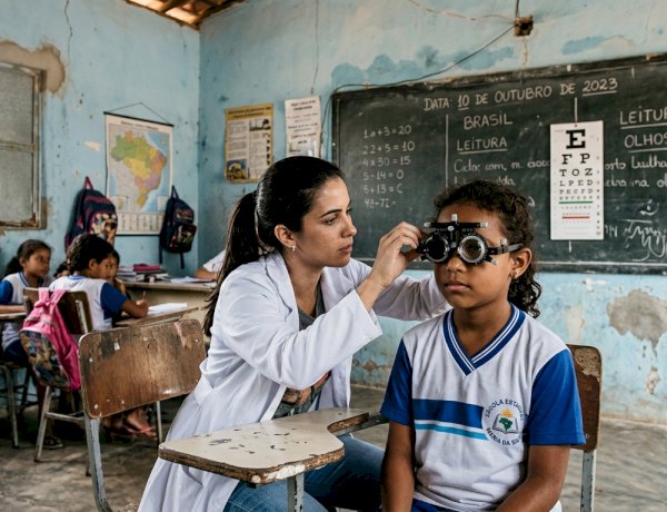 Candeias distribui óculos para poucos enquanto maioria segue sem enxergar o abandono na educação