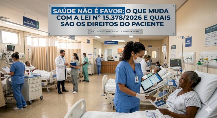 SAÚDE NÃO É FAVOR: O QUE MUDA COM A LEI Nº 15.378/2026 E QUAIS SÃO OS DIREITOS DO PACIENTE