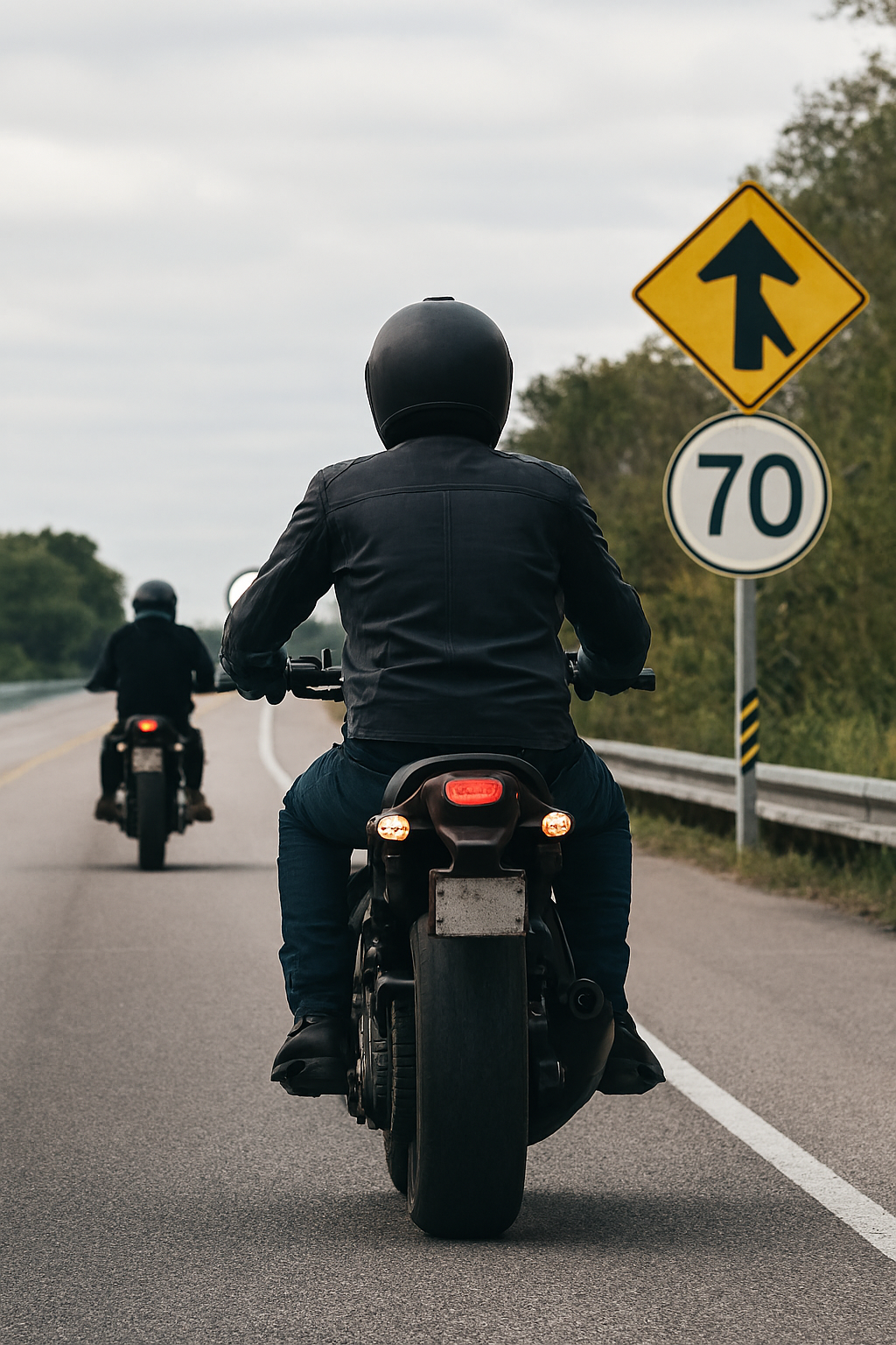 Imagem ilustrativa de trânsito e motocicletas